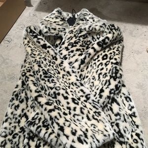 Diane Von furstenburg faux fur coat